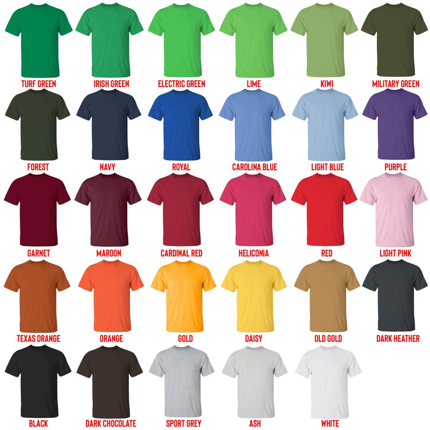 t shirt color chart - Mario Merch