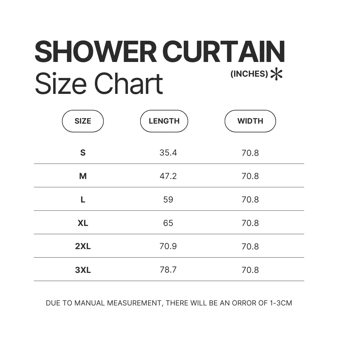 Shower Curtain Size Chart - Mario Merch