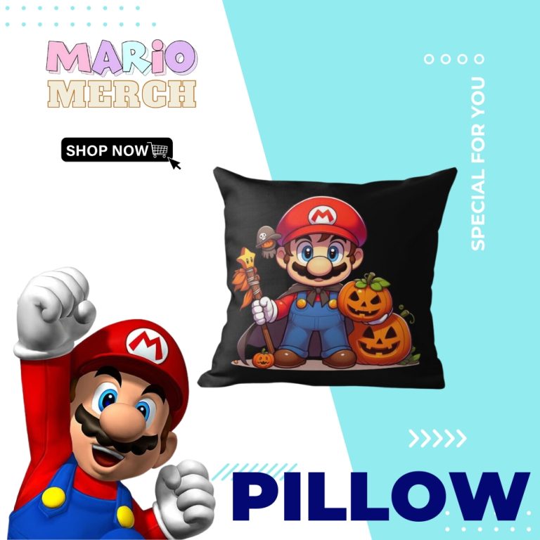 Mario Merch Pillow - Mario Merch