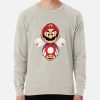 ssrcolightweight sweatshirtmensoatmeal heatherfrontsquare productx1000 bgf8f8f8 22 - Mario Merch