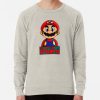 ssrcolightweight sweatshirtmensoatmeal heatherfrontsquare productx1000 bgf8f8f8 27 - Mario Merch