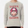 ssrcolightweight sweatshirtmensoatmeal heatherfrontsquare productx1000 bgf8f8f8 54 - Mario Merch