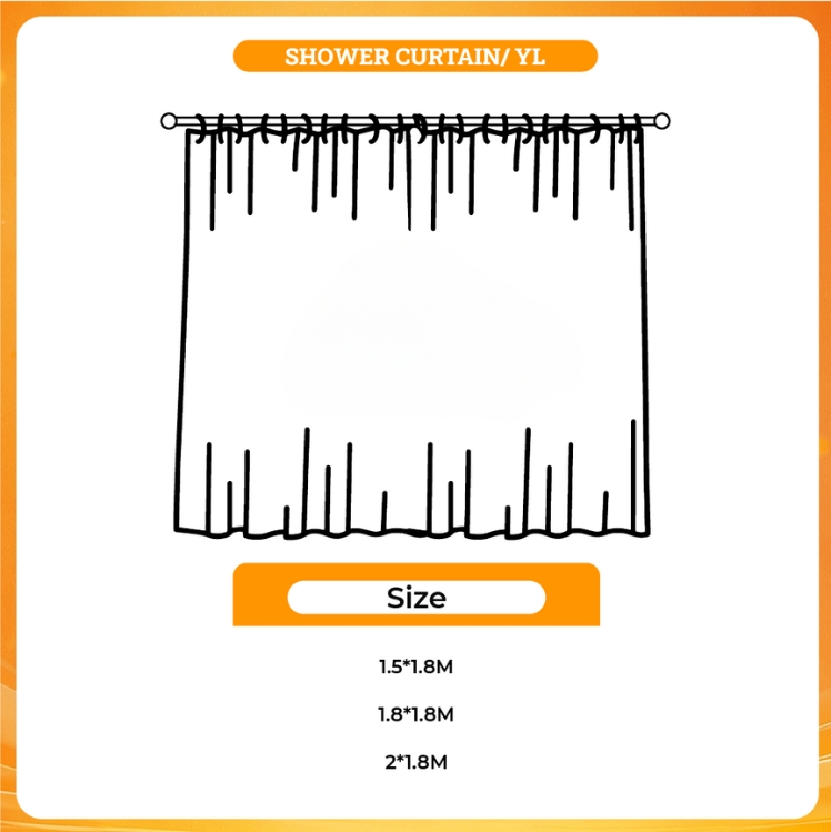 3D shower curtain - Mario Merch