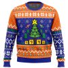 Super Bros Christmas SMB PC men sweatshirt FRONT mockup - Mario Merch